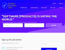 Tablet Screenshot of productmanagerjobs.com